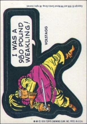 Marvel Super Heroes Stickers (Base Set) card NN39-B  Vosltagg - 