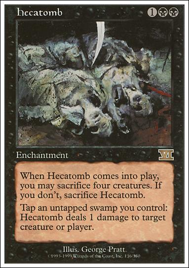 Magic the Gathering: 6th Edition (Base Set) card 136 Hecatomb