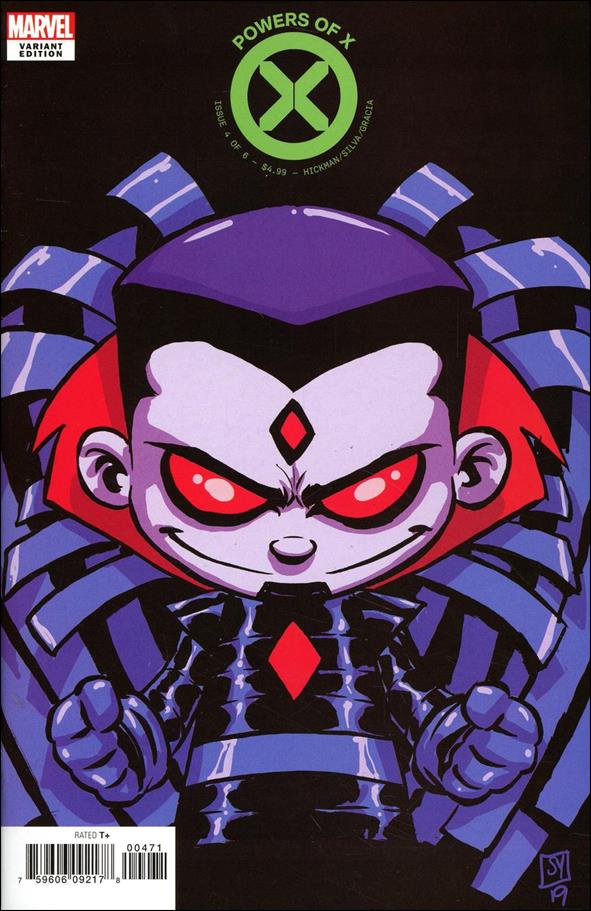 Powers of X issue 4-F Skottie Young Baby Cover