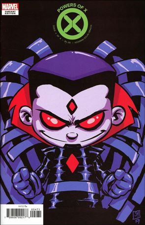 Powers of X issue 4-F Skottie Young Baby Cover