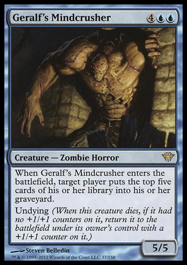 Magic the Gathering: Dark Ascension (Base Set) card 37 Geralf's Mindcrusher