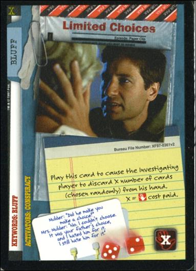 X-Files: The Truth Is Out There (Base Set) card XF97-0361v2 Limited Choices