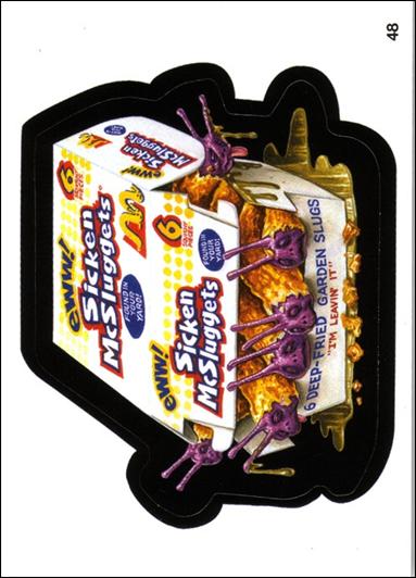 Wacky Packages All-New: Series 1 (Base Set) card 48 Sicken McSluggets