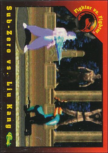 Mortal Kombat (Base Set) card 34 Sub-Zerovs. Liu Kang