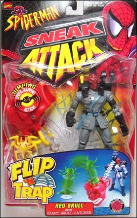 Spider-Man: Sneak Attack (Flip 'n Trap) figure 2 Red Skull