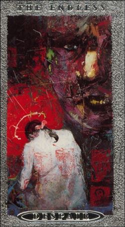 Sandman Trading Cards (Endless Gallery Silver Foil Prototype Subset) card IV Despair (Embossed Silver Foil)