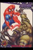 1997 Fleer Ultra Spider-Man (Base Set Red) card 58 Spider-Man Vs. Raptar