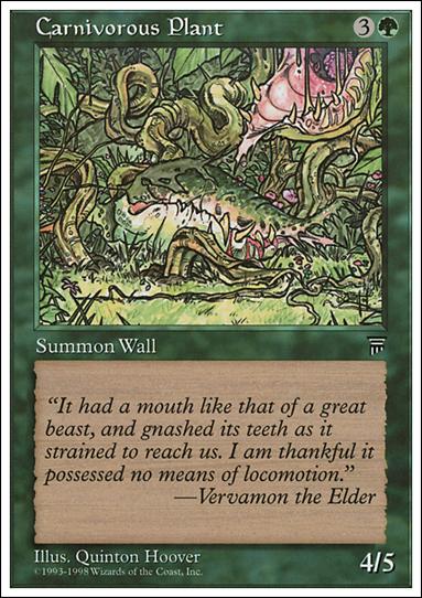 Magic the Gathering: Anthologies (Base Set) card 53 Carnivorous Plant