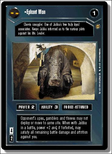 Star Wars: Jabba's Palace Limited (Base Set) card 10 Ephant Mon
