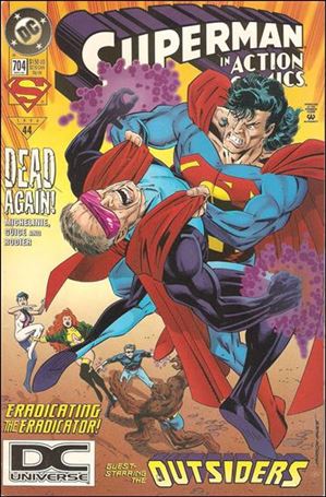 Action Comics (1938) issue 704-B DC Universe UPC (2nd Printing)