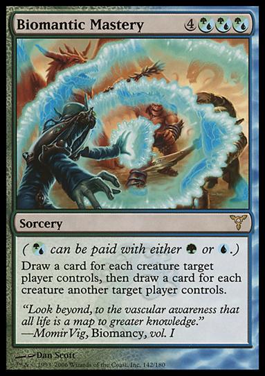 Magic the Gathering: Dissension (Base Set) card 142 Biomantic Mastery