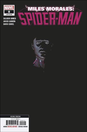 Miles Morales: Spider-Man (2018) issue 8-B Javier Garron Cover (2nd Printing)