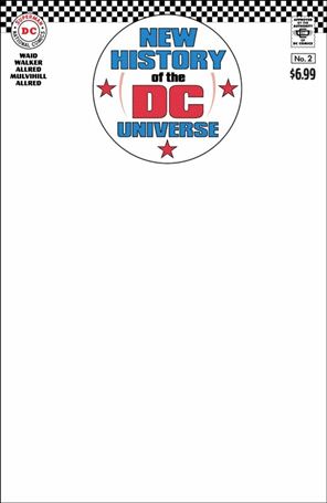 New History of the DC Universe issue 2-F Blank Sketch Cardstock Cover