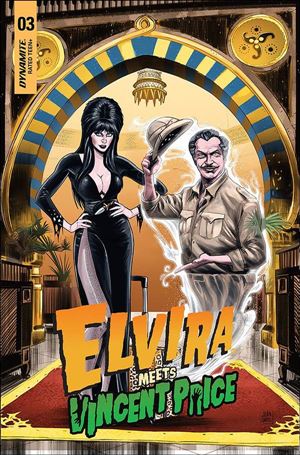 Elvira Meets Vincent Price issue 3-B Juan Samu Cover