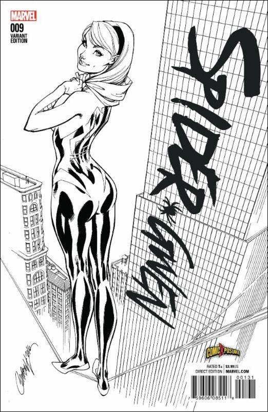 Spider-Gwen (2015/12) issue 9-C J. Scott Campbell ComicXposure B&W Cover