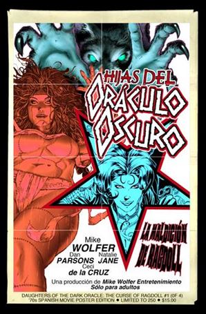 Daughters of the Dark Oracle: The Curse of Ragdoll issue 1-D '70s Spanish Movie Poster Cover 1/150 S&N 1/50