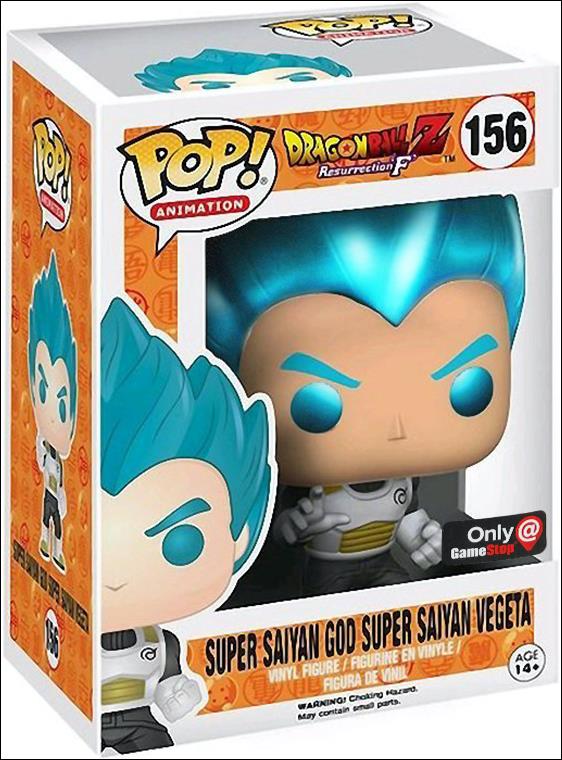 POP! Animation figure 156-B Super Saiyan God Super Saiyan Vegeta (Metallic)