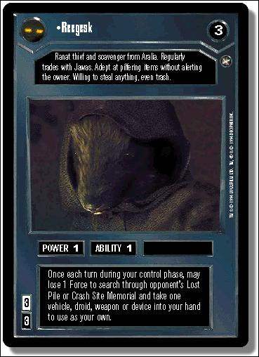 Star Wars: A New Hope Limited (Base Set) card 9 Reegesk