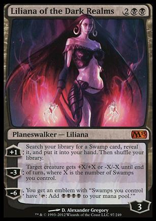 Magic the Gathering: 2013 Core Set (Base Set) card 97 Liliana of the Dark Realms