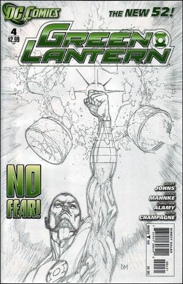 Green Lantern (2011) issue 4-C Doug Mahnke 1:200 Black & White Cover