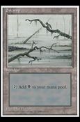 Magic the Gathering: 4th Edition (Base Set) card 366-B Swamp