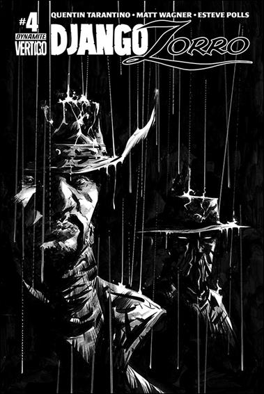 Django/Zorro issue 4-F Jae Lee 1:25 Black & White Cover