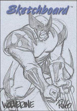 Marvel Creators Collection '98 (Sketchboard Subset) card 2 Wolverine (Blue)