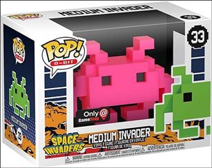 POP! 8-Bit figure 33-E Medium Invader (Pink) GameStop Exclusive