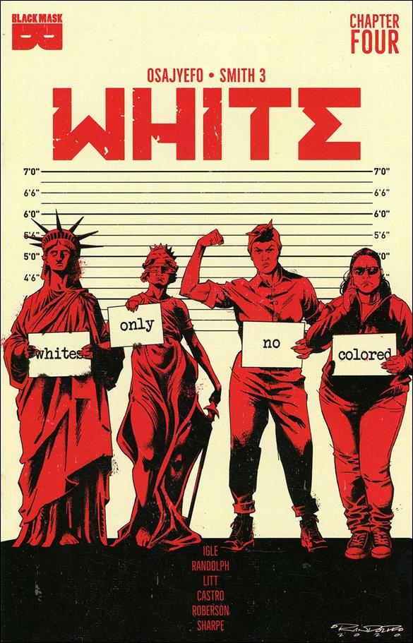 White (2021) issue 4-B Second Printing Cover