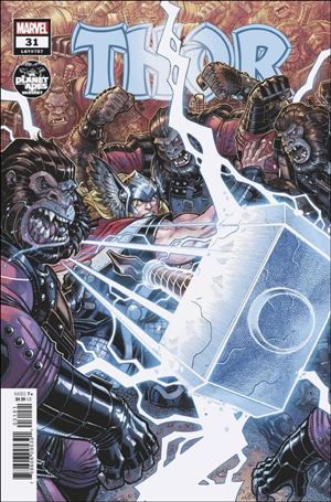 Thor (2020) issue 31-C Nick Bradshaw Planet of the Apes Cover
