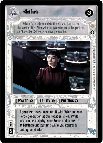 Star Wars: Coruscant Limited (Base Set) card 122 Sei Taria