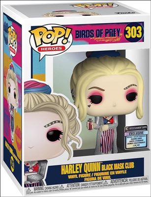 POP! Heroes figure 303-B Harley Quinn Black Mask Club Entertainment Earth