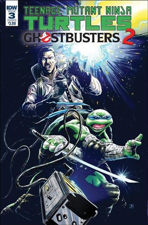 Teenage Mutant Ninja Turtles/Ghostbusters 2 issue 3-B Tadd Galusha Cover