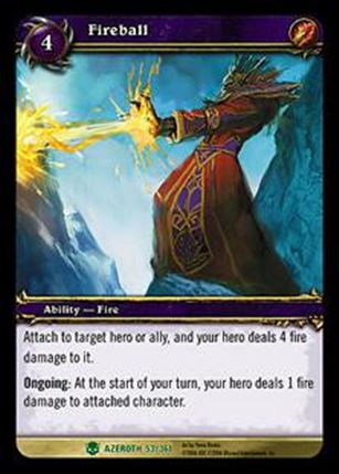 World of Warcraft: Heroes of Azeroth (Base Set) card 53 Fireball