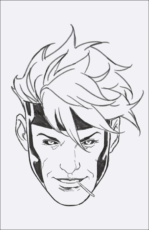Rise of the Powers of X issue 3-H Mark Brooks 1:50 Headshot Sketch Virgin Cover