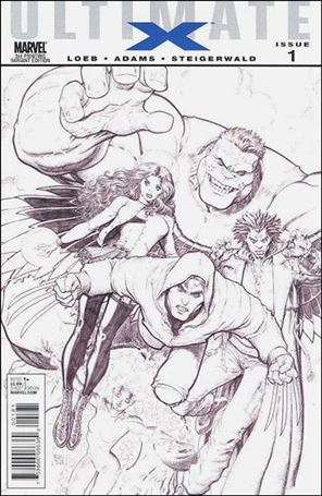 Ultimate X issue 1-H Art Adams Sketch Team Cover (3rd Printing)