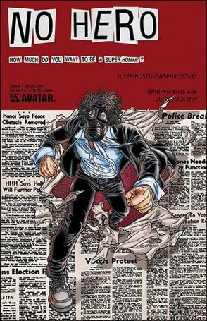 No Hero issue 1-D Auxiliary Cover 1/2000