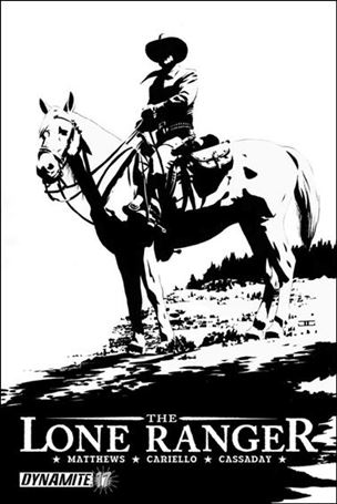 Lone Ranger (2006) issue 17-B Black and White Cover