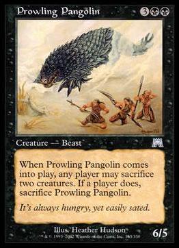 Magic the Gathering: Onslaught (Base Set) card 163 Prowling Pangolin
