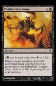Magic the Gathering: New Phyrexia card 70 Postmortem Lunge