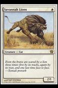 Magic the Gathering: 9th Edition (Base Set) card 41 Savannah Lions