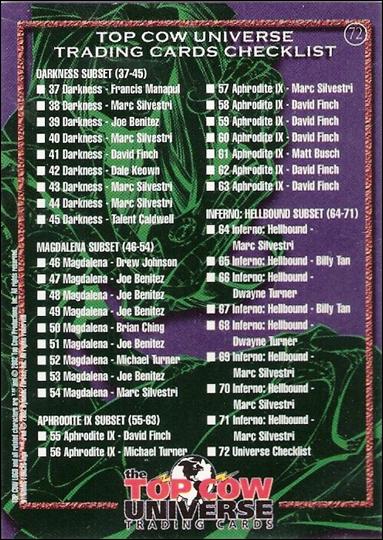 Top Cow Universe (Base Set) card 72 Checklist
