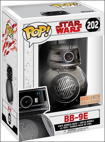 POP! Star Wars figure 202-B BB-9E (Chrome) BoxLunch Exclusive