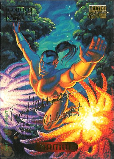 1994 Marvel Masterpieces (Gold-Foil Signature Parallel Base Set) card 81 Namor