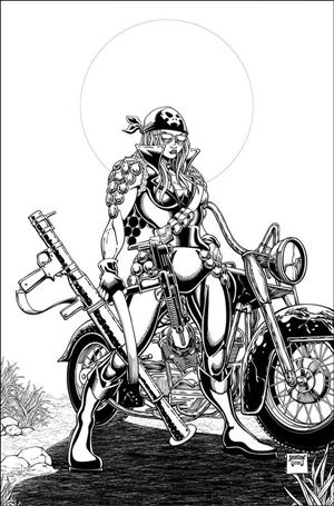 Sonjaversal issue 2-V Will Robson 1:11 Black & White Virgin Cover