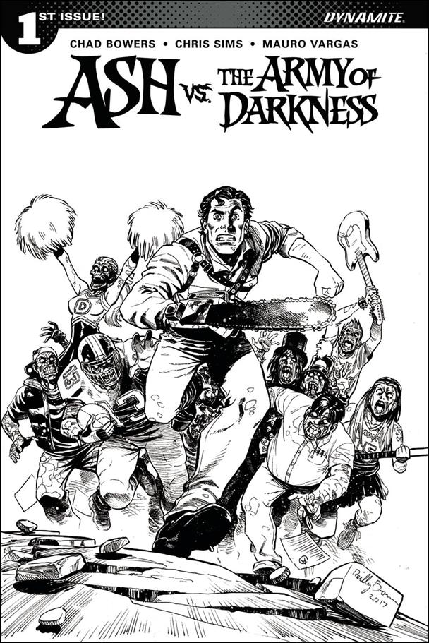 Ash vs. the Army of Darkness issue 1-F Reilly Brown 1:20 Black and White Cover
