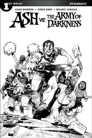 Ash vs. the Army of Darkness issue 1-F Reilly Brown 1:20 Black and White Cover