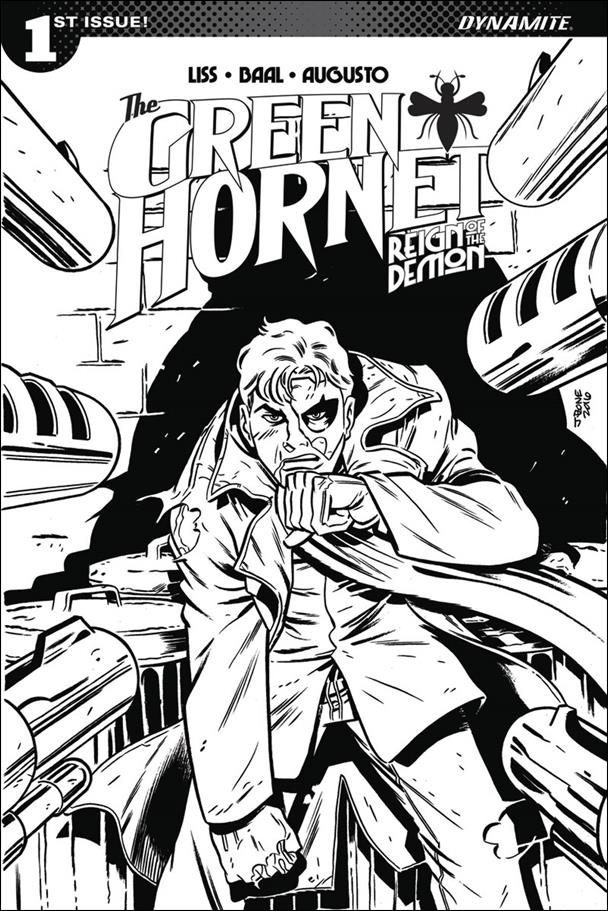 Green Hornet Reign of the Demon issue 1-C Anthony Marques 1:10 Black & White Cover