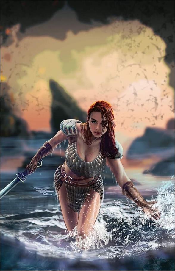 Red Sonja (2021) issue 9-R Ron Leary 616 Comics Virgin Connecting Cover
