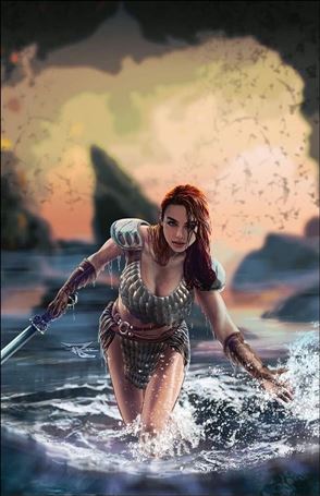 Red Sonja (2021) issue 9-R Ron Leary 616 Comics Virgin Connecting Cover